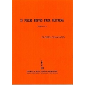 Chaviano f.  piezas breves (15) para guitarra