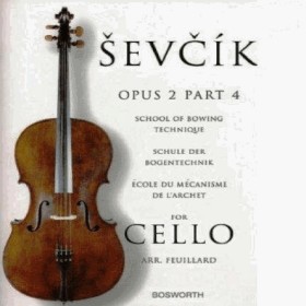 Sevcik. escuela del cello op. 2 nº 4: tecnica del arco (feui