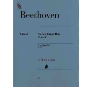 Beethoven l.v.  bagatelas urtext  op.33/119/126