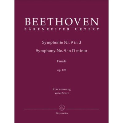 Beethoven. sinfonia nº 9 rem "finale" op.125.vocal score. ba