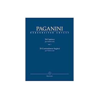 Paganini, Q. 24 caprichos op.1, para violin solo (Ed. Barenreiter)