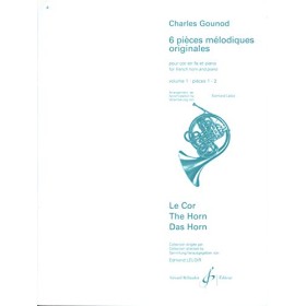 Gounod, ch. 6 piezas melodicas v.1 para trompa y piano (ed. billaudot)
