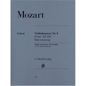 Mozart, W.A. Concierto nº 4 re m kv 218 violin y piano ((Ed. Henle Verlag)