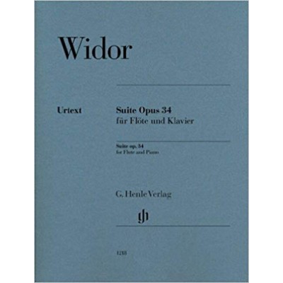 Widor, Suite op.34 para flauta y piano (Ed. Henle Verlag)
