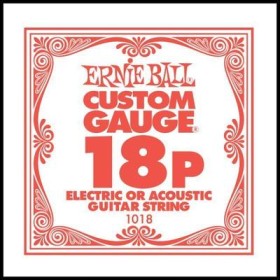 Cuerda Ernie Ball Eléctrica Plana 018