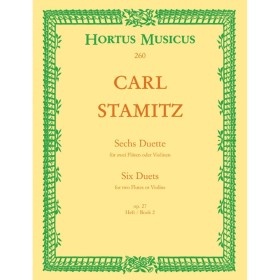 Stamitz, c. 6 duetos para 2 flautas o violines (glöder)