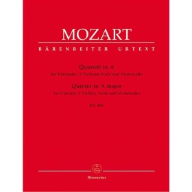 Mozart W.A. Quinteto clarinete KV581 en LaM (Partituras)