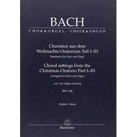 Bach j.s. oratorio de navidad bwv248 para coro y organo