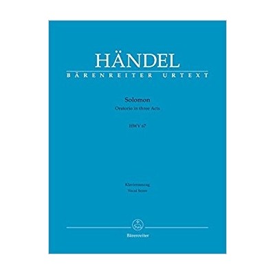 Haendel g.f. solomon. oratorio en 3 actos. piano y vocal sco