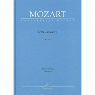 Mozart. Don Giovanni kv 527 voz y piano (Barenrieter)