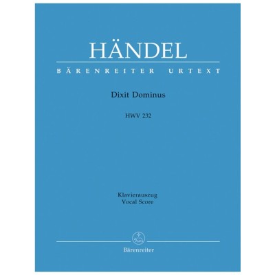 Handel g.f.  dixit dominus hwv.232 (vocal score)