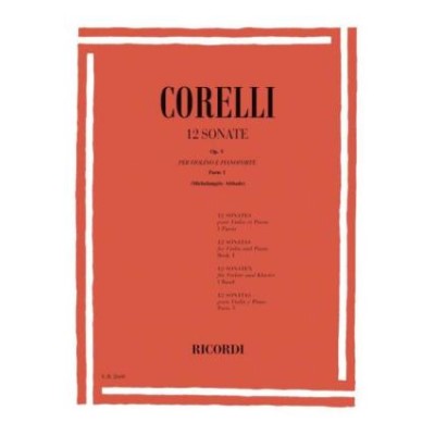 Corelli, a. 12 sonatas op. 5 para violin .v.1 (1-6) ricordi
