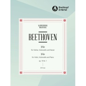 Beethoven, l.v. trio op. 70 nº 1 para violin, cello y piano (ed. breitkopf)