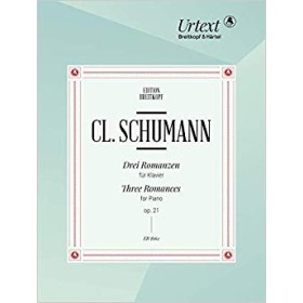 Schumann, c. 3 romances op. 21 para piano ed. breitkopf