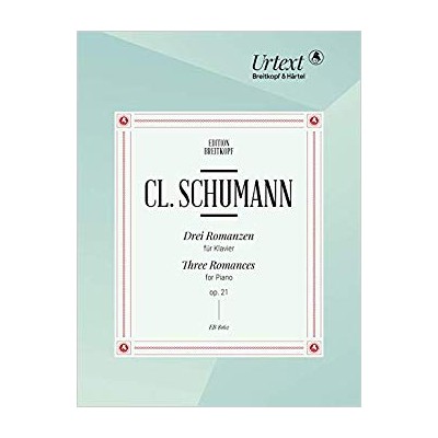 Schumann, c. 3 romances op. 21 para piano ed. breitkopf