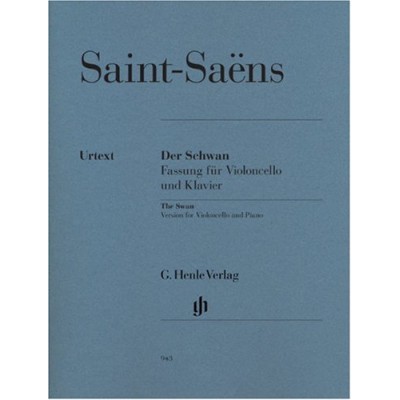 Saint-saens. the swan cello y piano. ed. henle verlag (urtext)