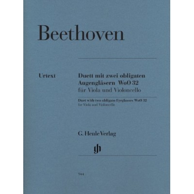 Beethoven. duet with two obligato eyeglasses woo 32 viola y cello. ed.henle verlag (urtext)