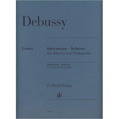 Debussy. intermezzo scherzo para piano y cello. ed.henle verlag (urtext)