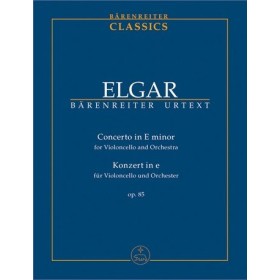 Elgar, E. Concierto en mi menor op. 85 para cello y orquesta. (Ed. Barenreiter)