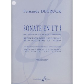Decruck f. sonata do para saxo alto y orquesta (gerard billaudot)