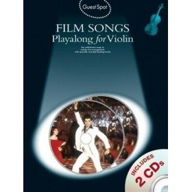 GuestSpot. Film songs play along para violin con 2 CD