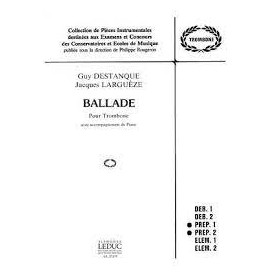 Destanque / Largueze. Balada para trombón y piano (Ed. Leduc)