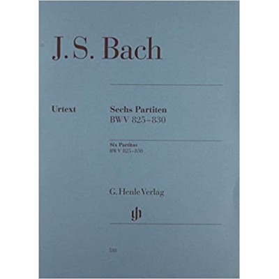 Bach J.S. Six partitas BWV 825-830 Edit. Henle Verlag para Piano