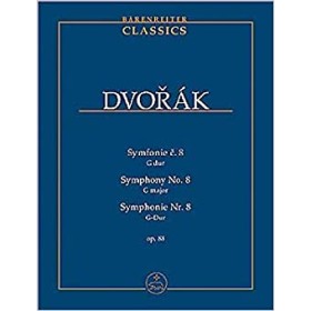 Dvorak, Sinfonia nº 8 en Sol M op. 88. Study Score (Ed. Barenreiter)