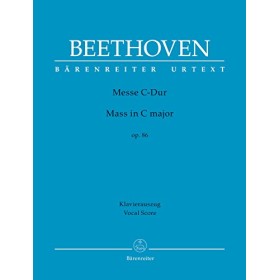Beethoven, Misa en Do M op.86 para canto y piano (Barenreiter)