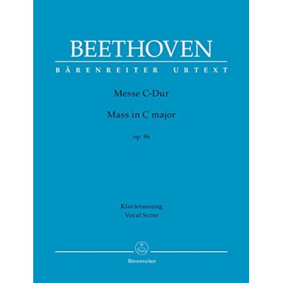 Beethoven, Misa en Do M op.86 para canto y piano (Barenreiter)