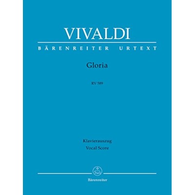 Vivaldi, Gloria RV589 para canto y piano (Barenreiter)