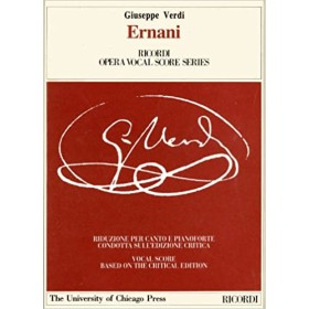 Verdi, Ernani. opera para canto y piano. (Ed. Ricordi)