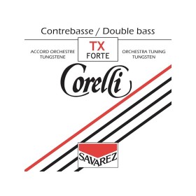 Cuerda contrabajo Corelli orquesta tungsteno 372TX 2ª Re Forte 4/4