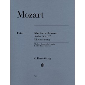 Mozart. concierto clarinete kv622 en la mayor. k.622 edit.henle verlag