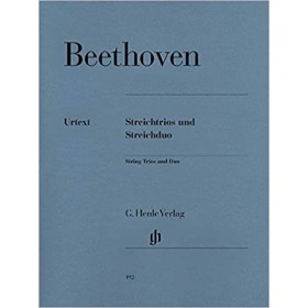 Beethoven. trios cuerda y duo urtex- op. 3,8 y 9. woo 32 ed.henle verlag HN192