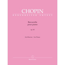 Chopin. barcarolle para piano. ed. barenreiter