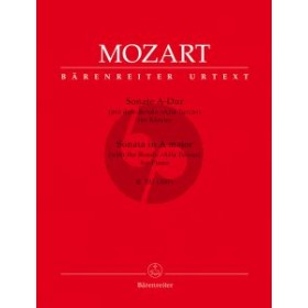 Mozart. Sonata La mayor para piano KV331(300i) Edit.Barenreiter.