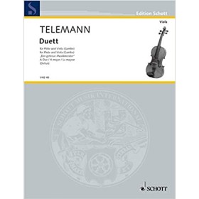 Telemann, Duo para flauta y viola en La M (Ed. Schott)