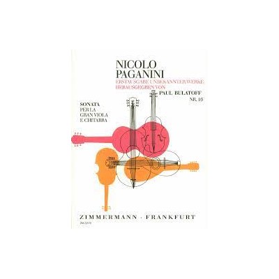 Paganini, SOnata per la gran viola e chitarra (Ed. Zimmermann)