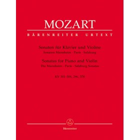 Mozart, Sonatas para violin y piano KV301-306,296,378 (Barenreiter)