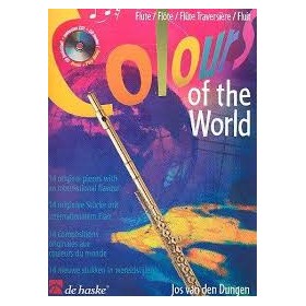 Dungen. Colours of the world (14 piezas) para flauta con CD (De Haske)