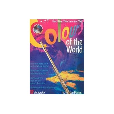 Dungen. Colours of the world (14 piezas) para flauta con CD (De Haske)