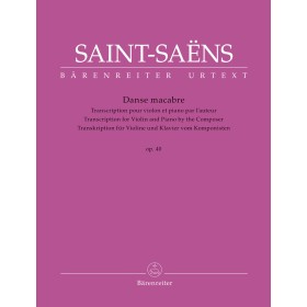Saint Saens. Danza Macabra op.40 para violin y piano (Ed. Barenreiter)