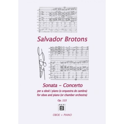 Brotons, S. Sonata-Concierto para oboe y piano (Ed. Brotons Mercadal)