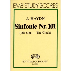 Haydn, Sinfonia nº 101. La hora. Bolsillo Score (Ed. EMB)