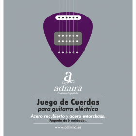 JUEGO DE CUERDAS ADMIRA PARA GUITARRA ELÉCTRICA 010-046