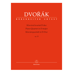 Dvorak, Cuarteto con piano en Re M op. 23 (Ed. Barenreiter)