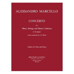 Marcello, Concierto en re menor para oboe y piano (Ed. Breitkopf)