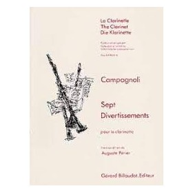 Campagnoli, 7 Divertimentos para clarinete (Dangain) Ed. Billaudot