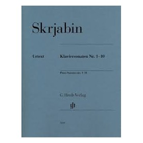 Scriabin, Sonatas para piano nº 1 - 10 urtext (Ed. Henle Verlag)